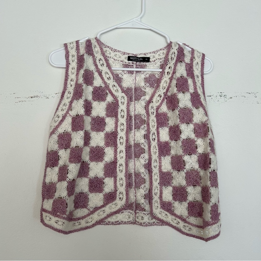 Nasty gal crochet vest
